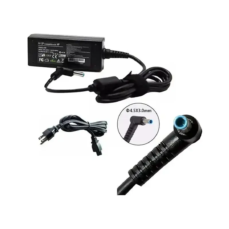 Cargador Compatible Hp 19.5v 2.31a 45w Punta Azul 4.5x3.0mm
